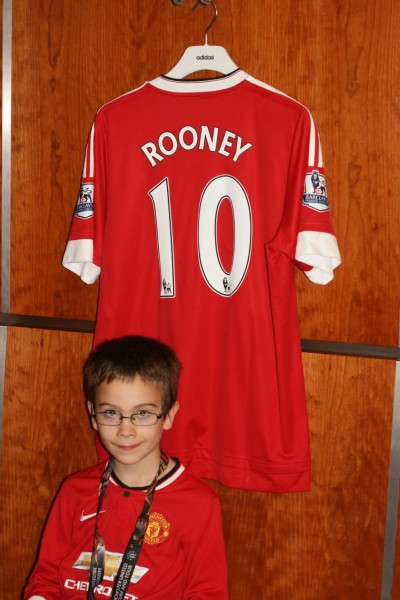 Rooney's shirt and me.