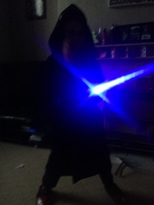 Me with my lightsaber