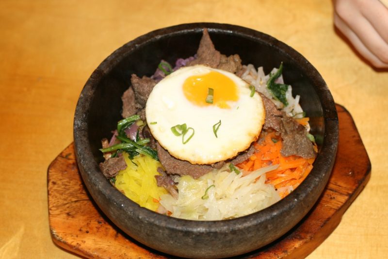 Bibimbap rice bowl